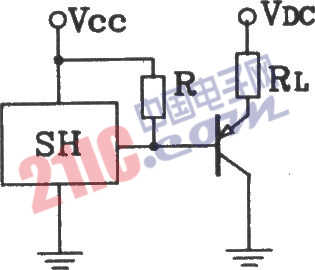 SH型霍爾開(kāi)與<strong><strong>集電極</strong></strong>輸出<strong><strong>接口電路圖</strong></strong> 