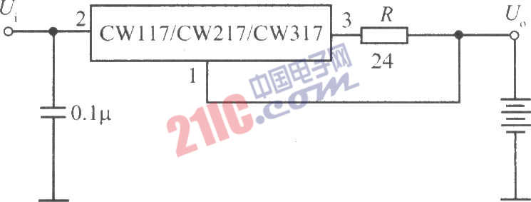 CW117／CW217／CW317構(gòu)成的恒定電流電池充電器