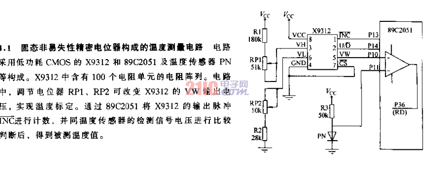固態(tài)非易失性精密<strong>電位器</strong>構(gòu)成的<strong>溫度測量電路</strong>.gif