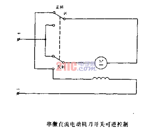 串激<strong>直流電動機(jī)</strong>刀<strong>開關(guān)</strong>可逆<strong>控制</strong>.gif