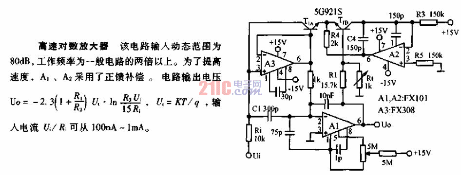 高速<strong>對(duì)數(shù)放大器</strong>電路.gif