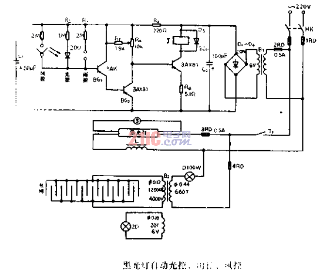 黑光燈自動<strong>光控</strong>、雨控、風(fēng)控<strong>電路圖</strong>.gif