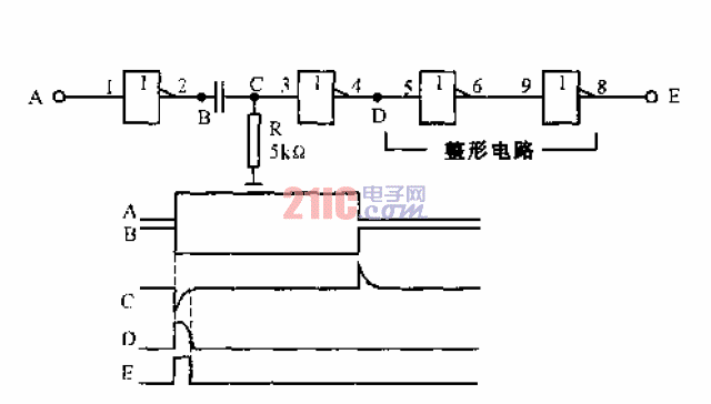 采用<strong>微分電路</strong>的<strong>窄脈沖</strong>產(chǎn)生電路.gif