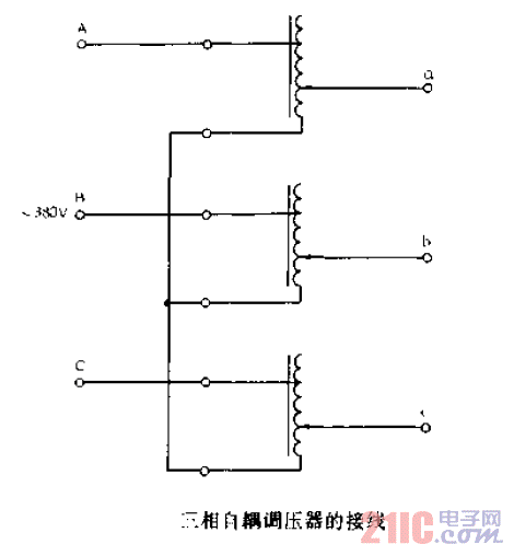 三相自耦<strong>調(diào)壓器</strong>的<strong>接線</strong>.gif
