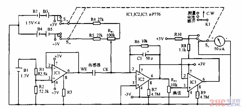 采用雙<strong>電極</strong><strong>傳感器</strong>的便攜式CO<strong>檢測電路</strong>.gif