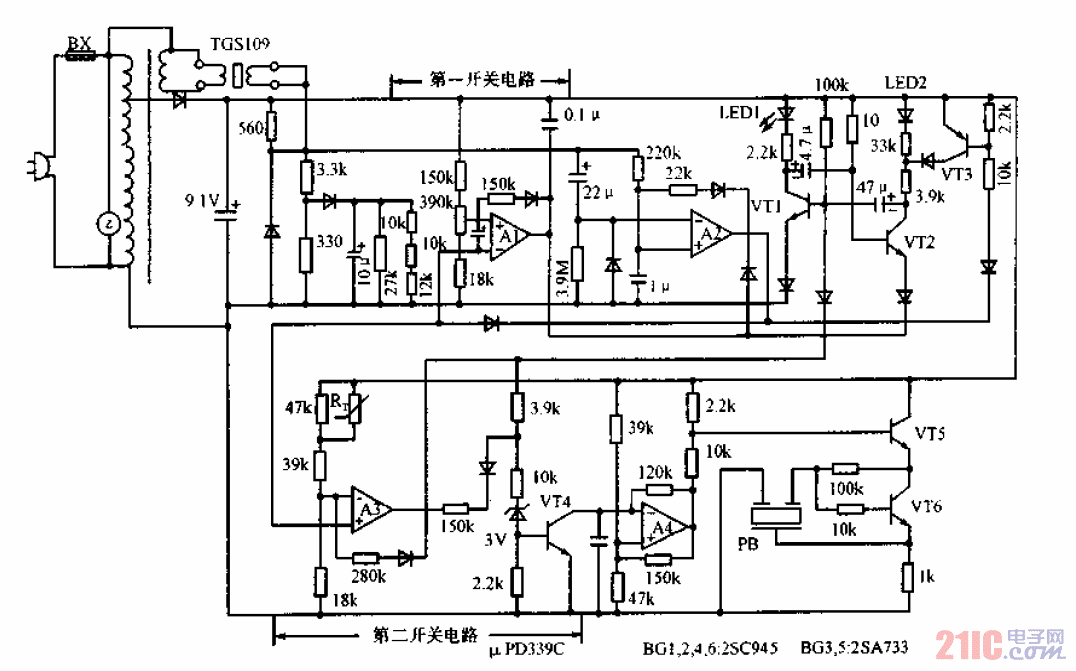 分階段報(bào)警式城市煤氣<strong>報(bào)警電路</strong>.gif