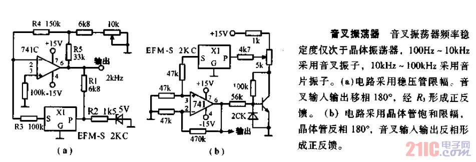 音叉振蕩器<strong>電路圖</strong>.gif