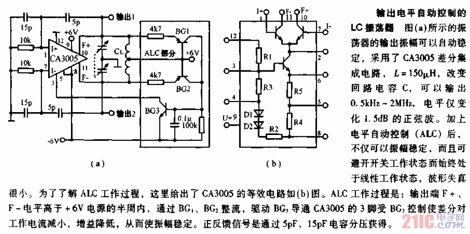 輸出<strong>電平</strong><strong>自動(dòng)控制</strong>的LC振蕩器<strong>電路圖</strong>.gif