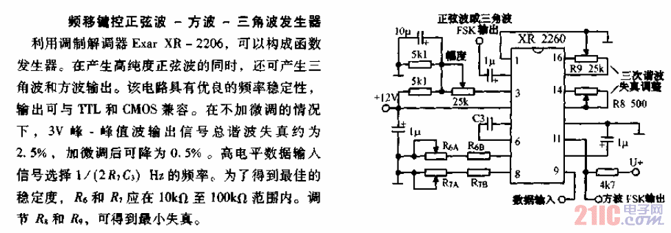 頻移鍵控<strong>正弦波</strong>－<strong>方波</strong>－<strong>三角波發(fā)生器</strong><strong>電路圖</strong>.gif