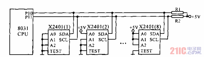 X2401串行<strong>EEPROM</strong>與8031的連接.gif