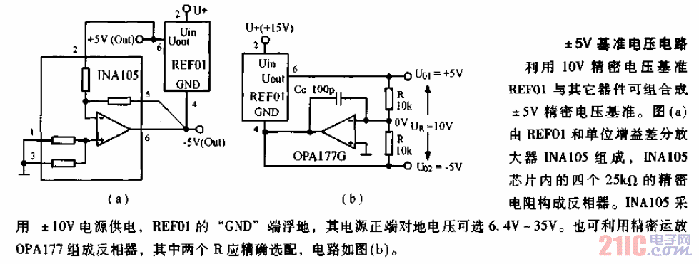 正負(fù)5V<strong>基準(zhǔn)源電路</strong>.gif