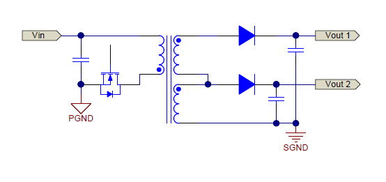 兩個路輸出優(yōu)于一路輸出的反激式轉(zhuǎn)換器方案