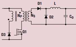 有源鉗位正激轉(zhuǎn)換器單開關(guān)電源拓?fù)? />
</p>
<p class=