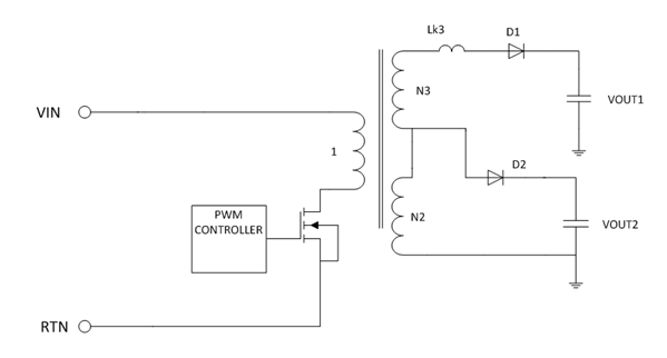 設計具有初級側感應的多輸出轉換器