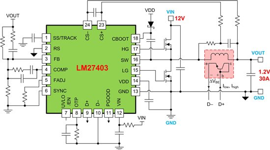 在大電流轉(zhuǎn)換器中實現(xiàn)精確和無損的電流檢測