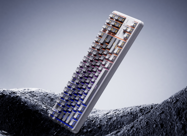 英菲克K87機械鍵盤新配色登場，黑玫幻影、冰川時代99元起