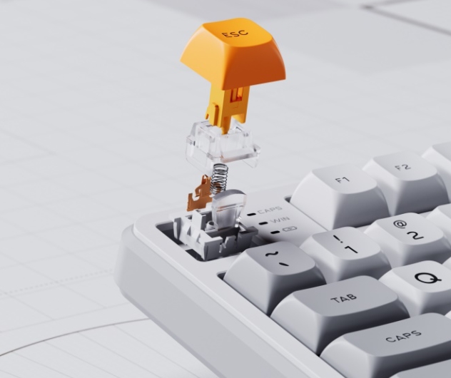 英菲克K87機械鍵盤新配色登場，黑玫幻影、冰川時代99元起