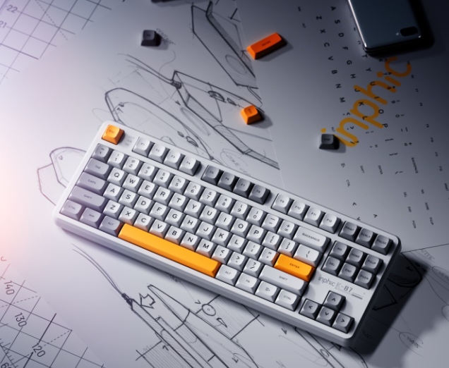 英菲克K87機械鍵盤新配色登場，黑玫幻影、冰川時代99元起