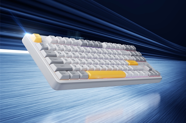 英菲克K87機械鍵盤新配色登場，黑玫幻影、冰川時代99元起