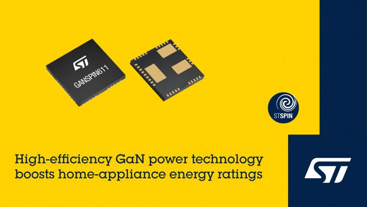 意法半導(dǎo)體新電機(jī)控制GaN芯片平臺(tái)提升家電能效等級(jí)