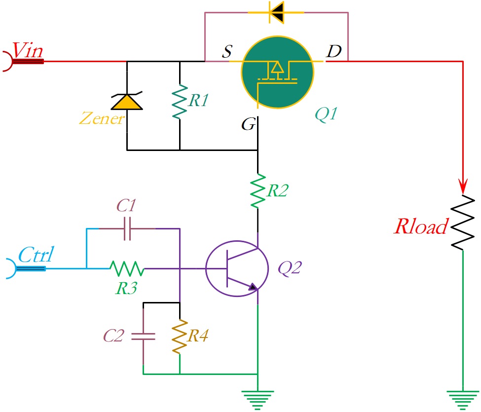 PMOS的工作原理是什么？如何用BJT驅(qū)動(dòng)PMOS？