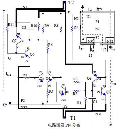 雙向晶閘管工作原理是什么？三個電極的作用各是什么？