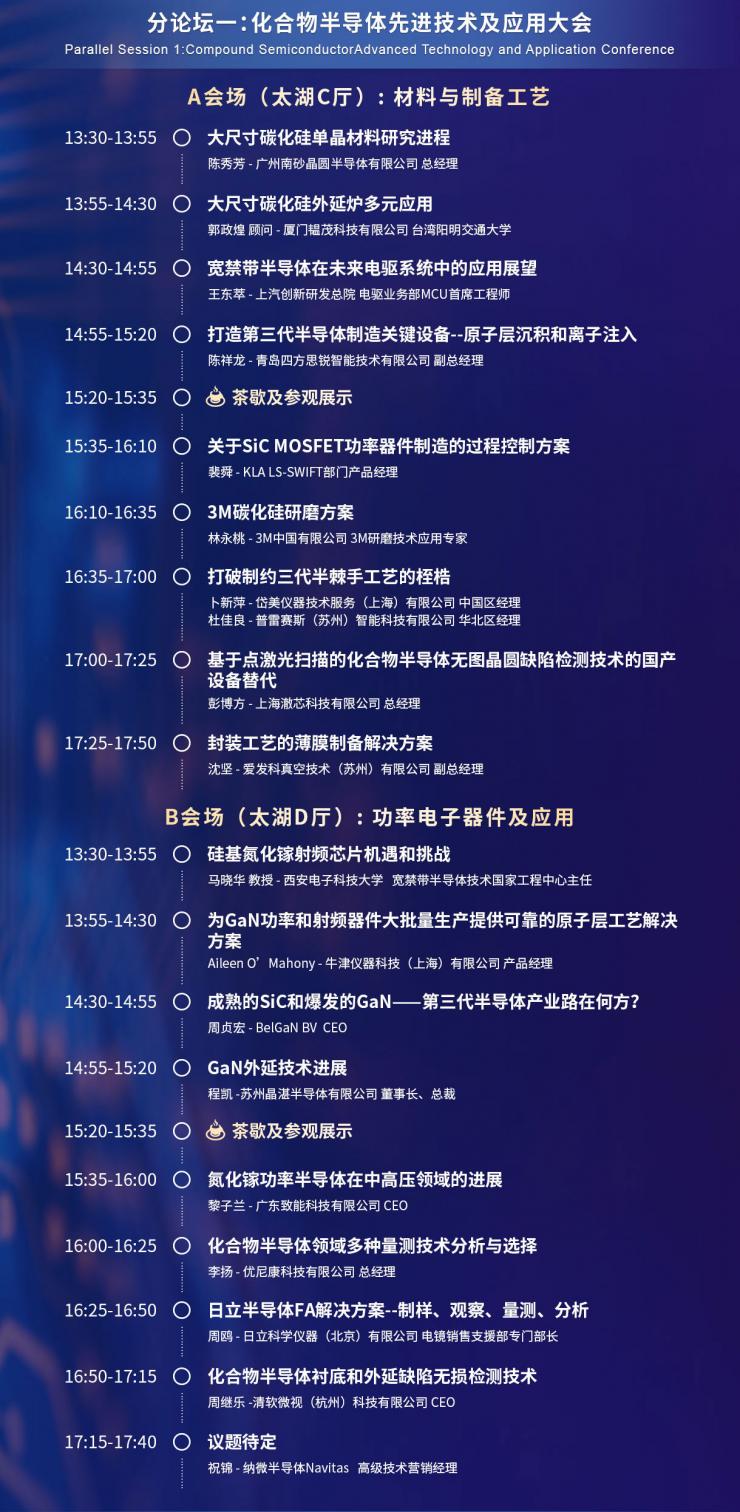 超強陣容議程搶先看，西電/武大院士領航，中科院/南砂晶圓/晶湛/海乾/BelGaN/三安集成/廣東致能/云天/安靠等重要技術發(fā)布