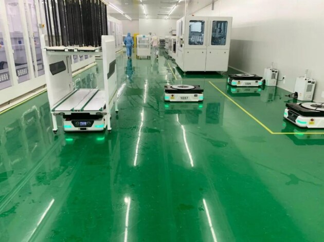 降本增效！斯坦德機器人63臺AMR助力光伏企業(yè)實現(xiàn)物料全自動搬運