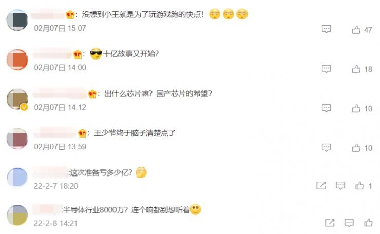 100%控股！王思聰投資成立半導(dǎo)體公司