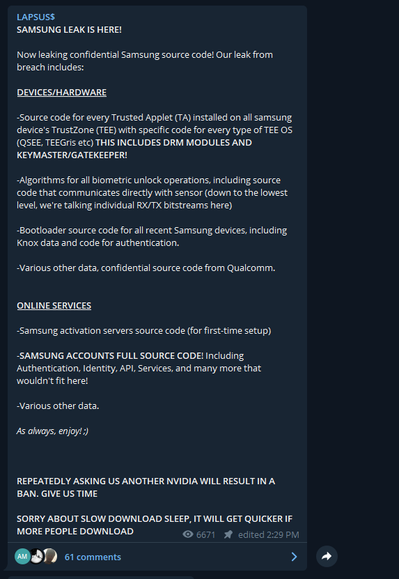 三星高通遭NVIDIA同一黑客攻擊，190G機密數(shù)據(jù)泄露！