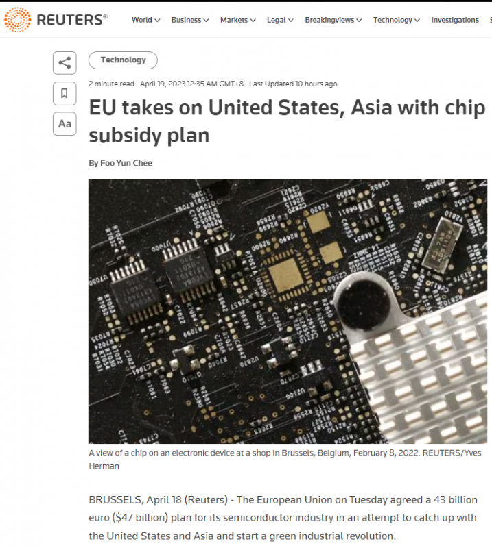 狂砸430億歐元，歐盟芯片法案敲定！