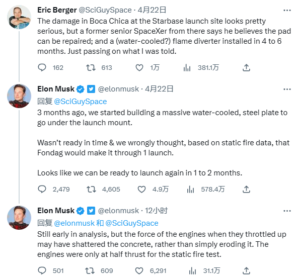 曝SpaceX星艦發(fā)射導(dǎo)流槽都沒(méi)挖！馬斯克：大意了