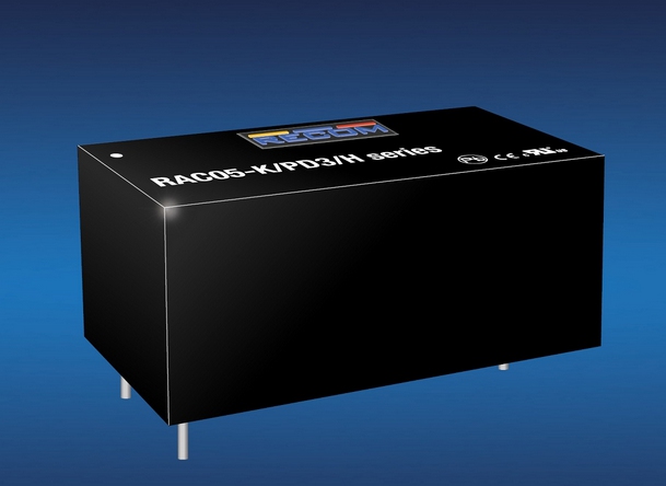 具有OVC III和PD3標(biāo)準(zhǔn)等級(jí)：儒卓力提供RECOM 的5W AC/DC轉(zhuǎn)換器系列