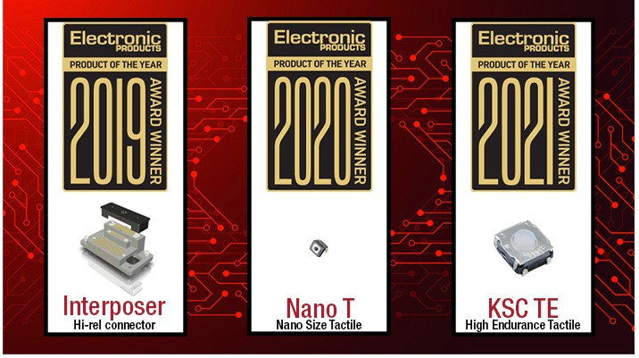 C&K 連續(xù)三年榮獲「年度產品獎」