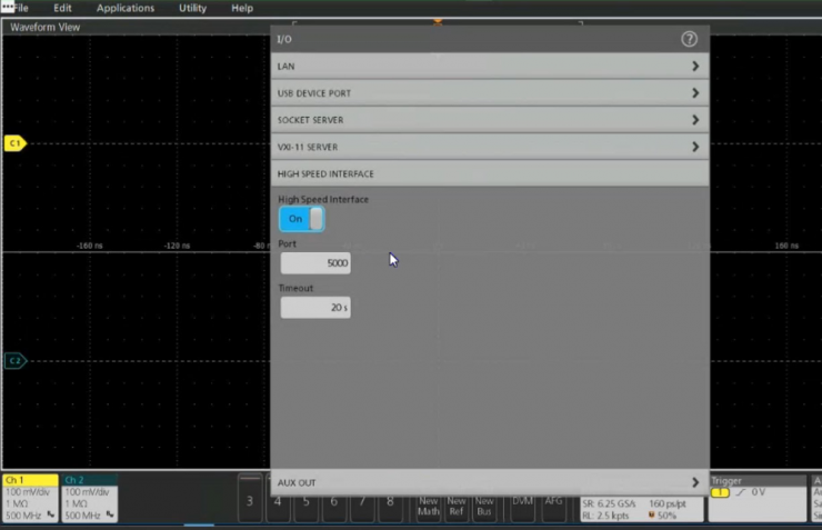 開啟TekHSI高速接口功能，加速波形數(shù)據(jù)遠(yuǎn)程傳輸