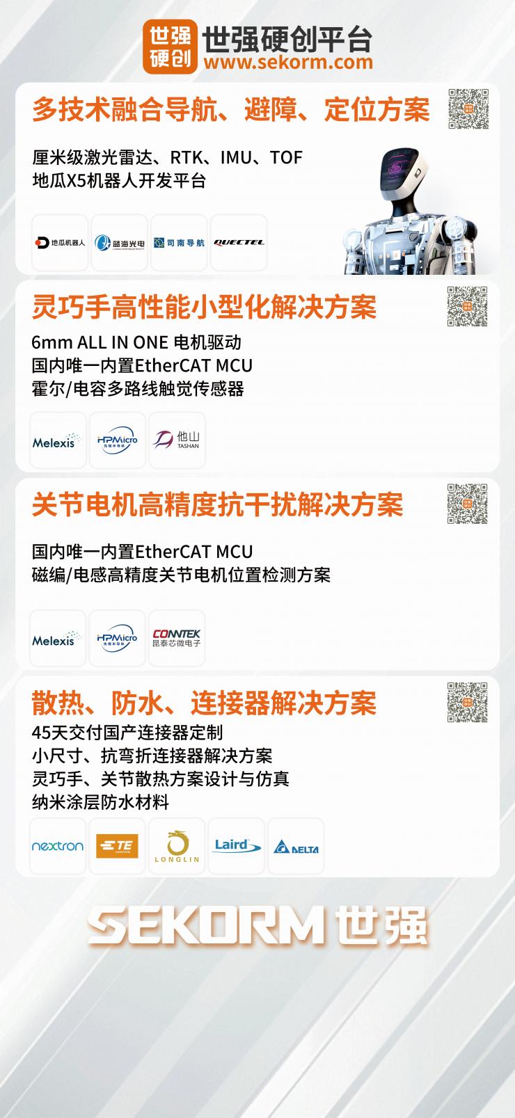 硬核技術(shù)破局人形機器人量產(chǎn)瓶頸！世強硬創(chuàng)慕展創(chuàng)新方案引行業(yè)關(guān)注