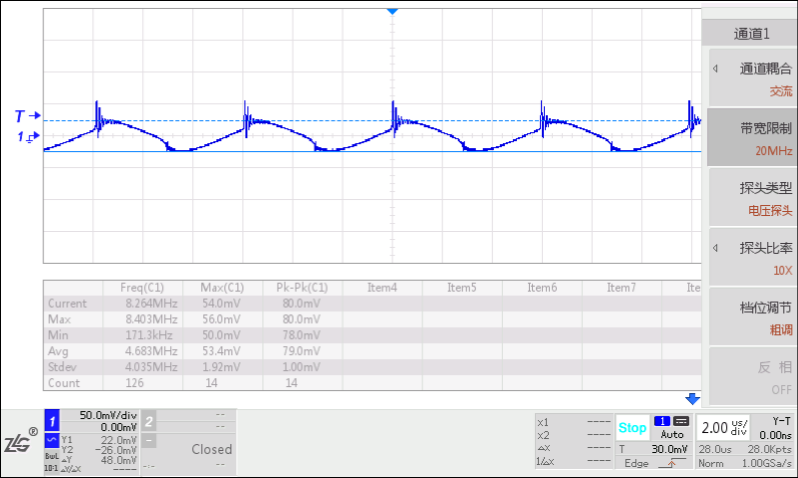 DC/DC電源紋波噪聲的測試方法
