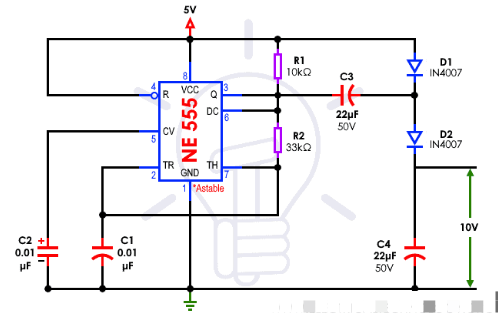 12V至24V倍壓器電路圖設(shè)計(jì)