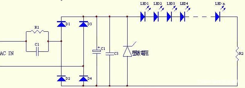 采用電容降壓的LED驅(qū)動(dòng)電路設(shè)計(jì)
