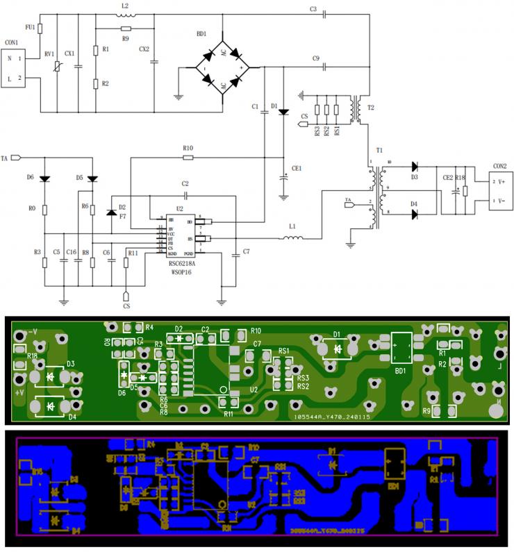 RSC6218A LLC諧振電源案例分享-REASUNOS(瑞森半導(dǎo)體)