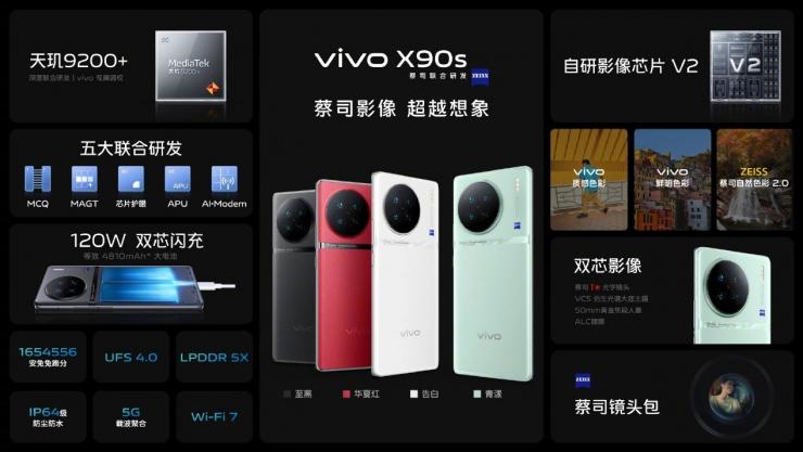 搭載天璣 9200+ 處理器，vivo X90s 今日正式開(kāi)售
