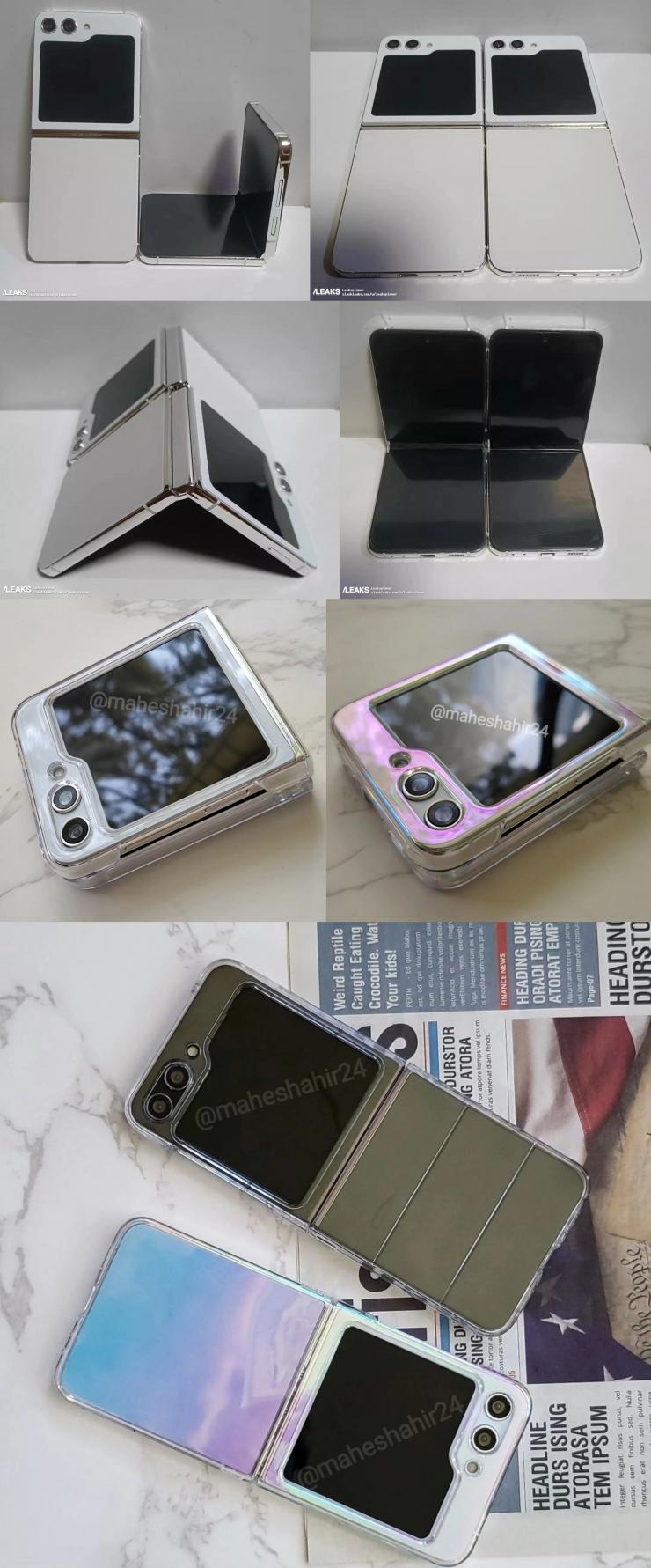 三星 Galaxy Z Flip5 折疊屏手機(jī)機(jī)模圖片曝光