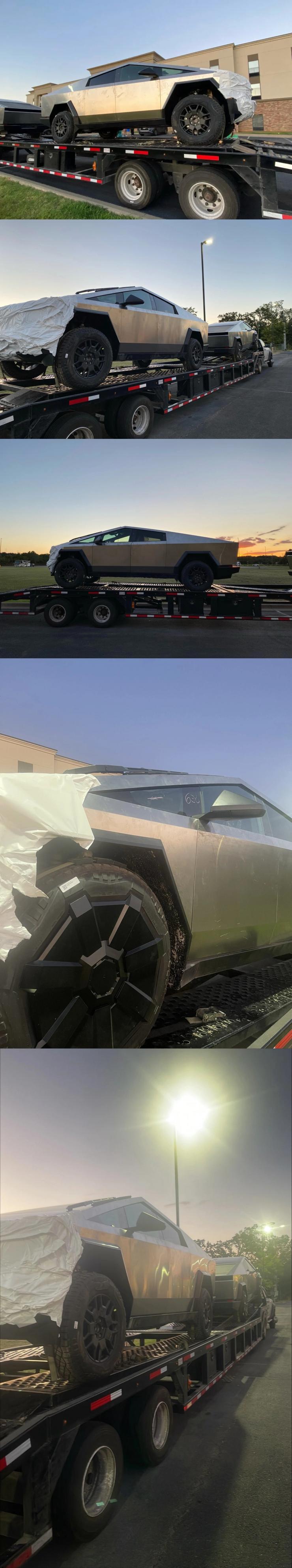 曝特斯拉 Cybertruck 皮卡最新近照，將進(jìn)行碰撞測試