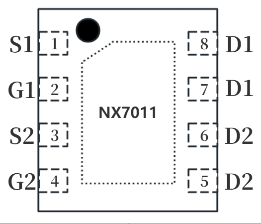 納祥科技NX7011，應(yīng)用于電機(jī)的雙N溝道MOSFET，替代AP20G02BDF
