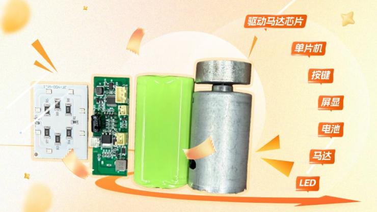 納祥科技的腰腹甩脂機(jī)方案采用高頻振動(dòng)技術(shù)，以單片機(jī)與驅(qū)動(dòng)馬達(dá)IC為核心，外圍器件少、結(jié)構(gòu)簡潔，支持1-8檔振動(dòng)強(qiáng)度調(diào)節(jié)及0-20級(jí)溫度控制。，平衡性能與成本，解決傳統(tǒng)人工按摩耗時(shí)痛點(diǎn)