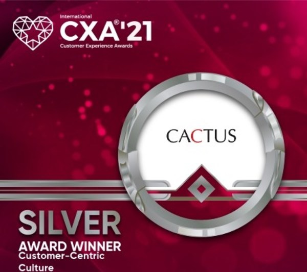 “最佳客戶至上文化”銀獎