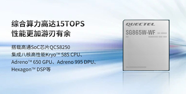 移遠通信推出新一代旗艦級安卓智能模組SG865W-WF