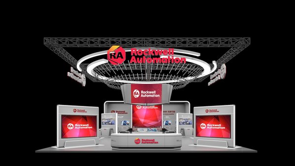 圖  羅克韋爾自動化第五屆進(jìn)博會展臺效果圖