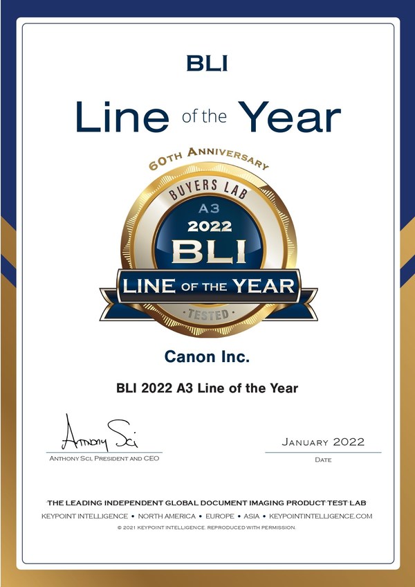 BLI 2022 A3產(chǎn)品線年度獎 BLI 2022 A3產(chǎn)品線年度獎