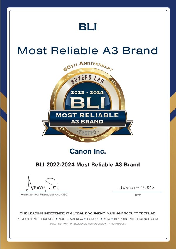 BLI 2022-2024最值得信賴A3品牌獎 BLI 2022-2024最值得信賴A3品牌獎